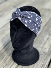Load image into Gallery viewer, White dots on navy Headband