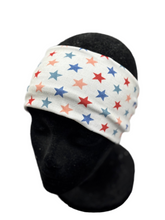 Load image into Gallery viewer, Stars red, white, and blue Headband