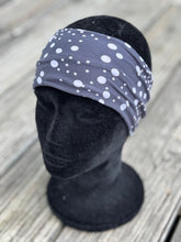 Load image into Gallery viewer, White dots on navy Headband