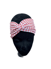 Load image into Gallery viewer, Red picnic plaid Headband