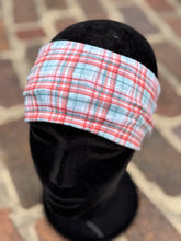 Load image into Gallery viewer, Teal and Red plaid Headband