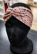 Load image into Gallery viewer, Brown Hearts Headband