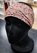 Load image into Gallery viewer, Brown Hearts Headband