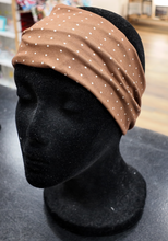 Load image into Gallery viewer, Brown dots Headband