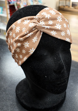 Load image into Gallery viewer, Brown Flowers Headband