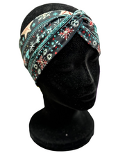 Load image into Gallery viewer, Embroidered looking Christmas design Headband