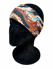 Load image into Gallery viewer, Multicolor and copper glitter headband