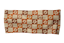 Load image into Gallery viewer, Orange checkered flower,headband