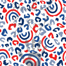 Load image into Gallery viewer, Red, White, and Blue Cheetah