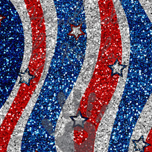 Load image into Gallery viewer, Red, White, and Blue Glitter