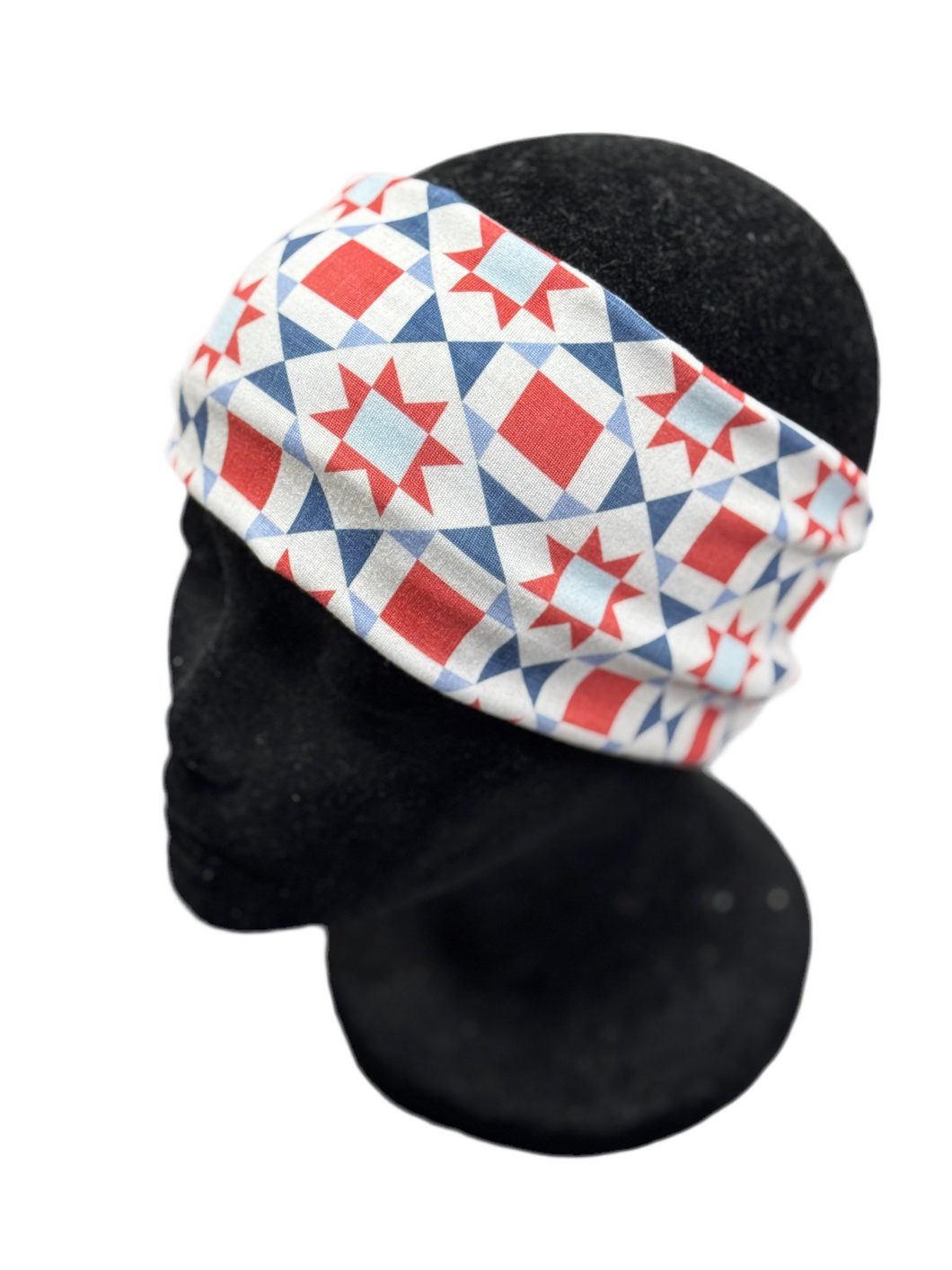 Quilted red, white, and blue