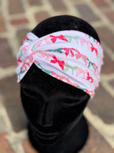 Load image into Gallery viewer, Red and Green bows Headband
