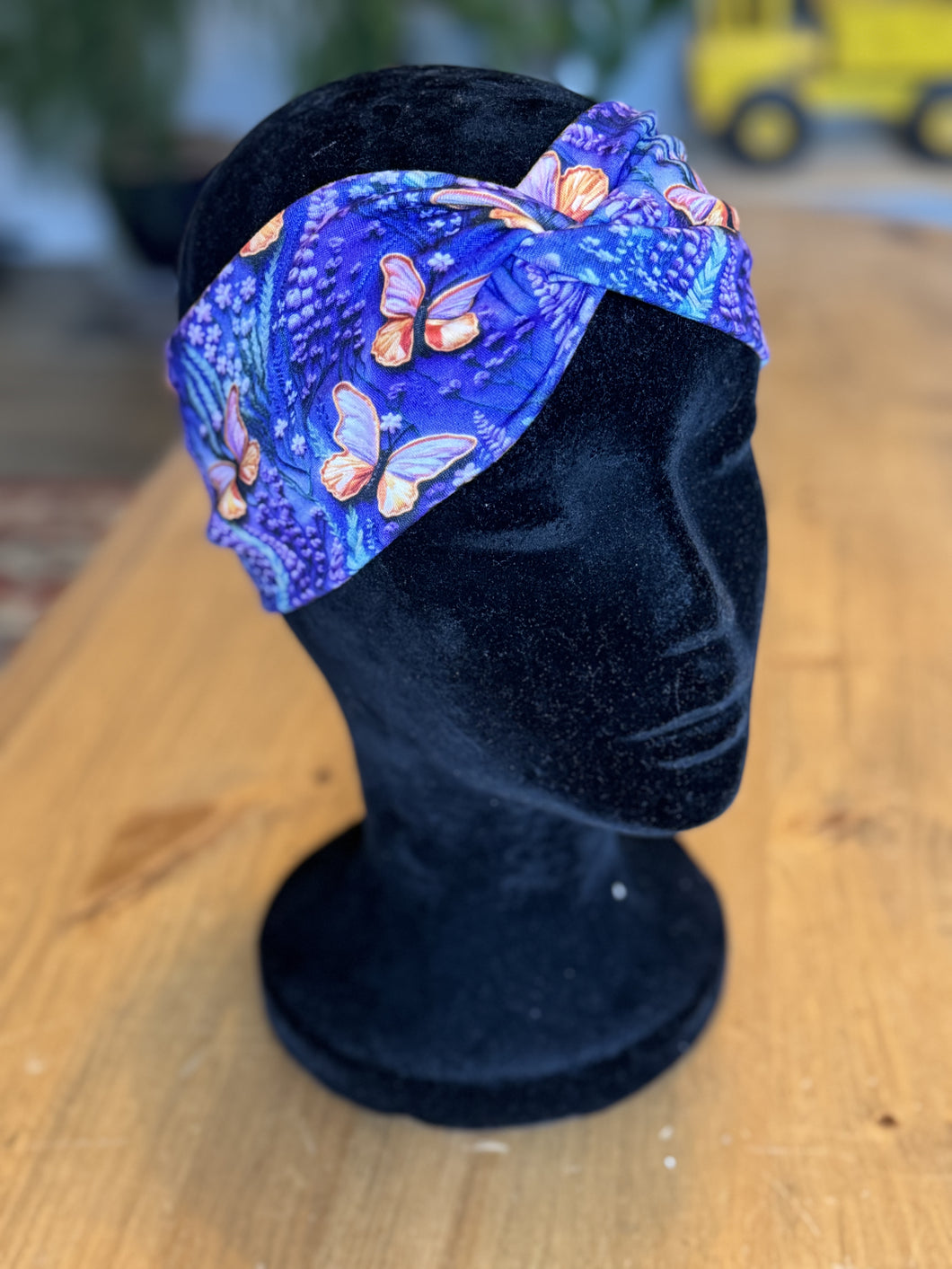 Purple butterfly headband