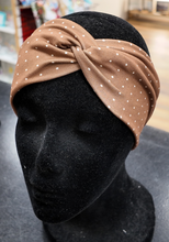 Load image into Gallery viewer, Brown dots Headband
