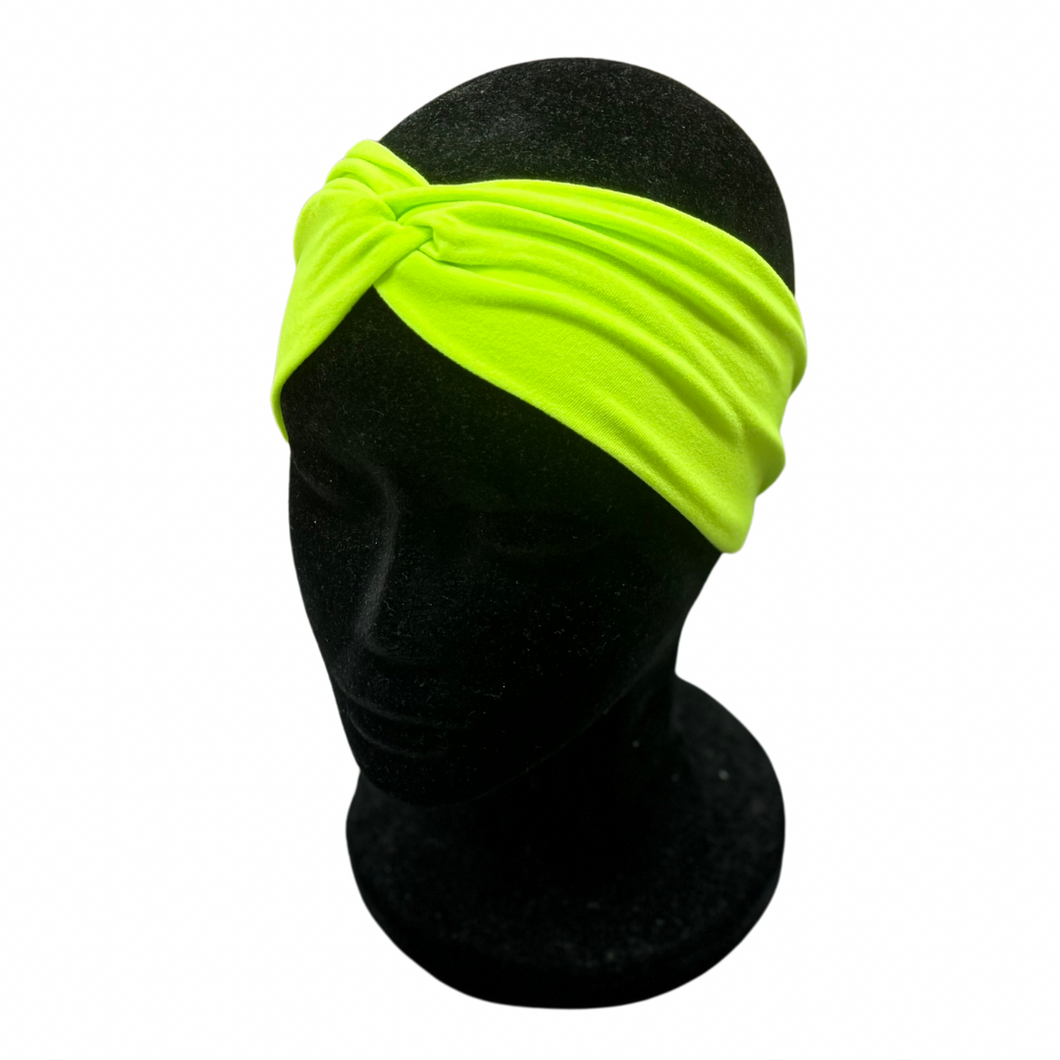 Neon yellow headband