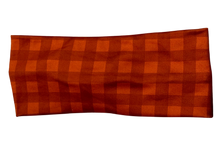 Load image into Gallery viewer, Orange plaid headband
