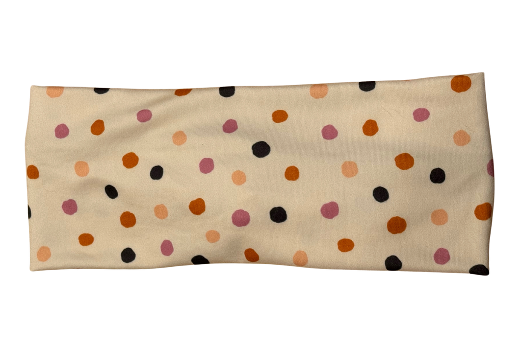 Fall polkadots headband