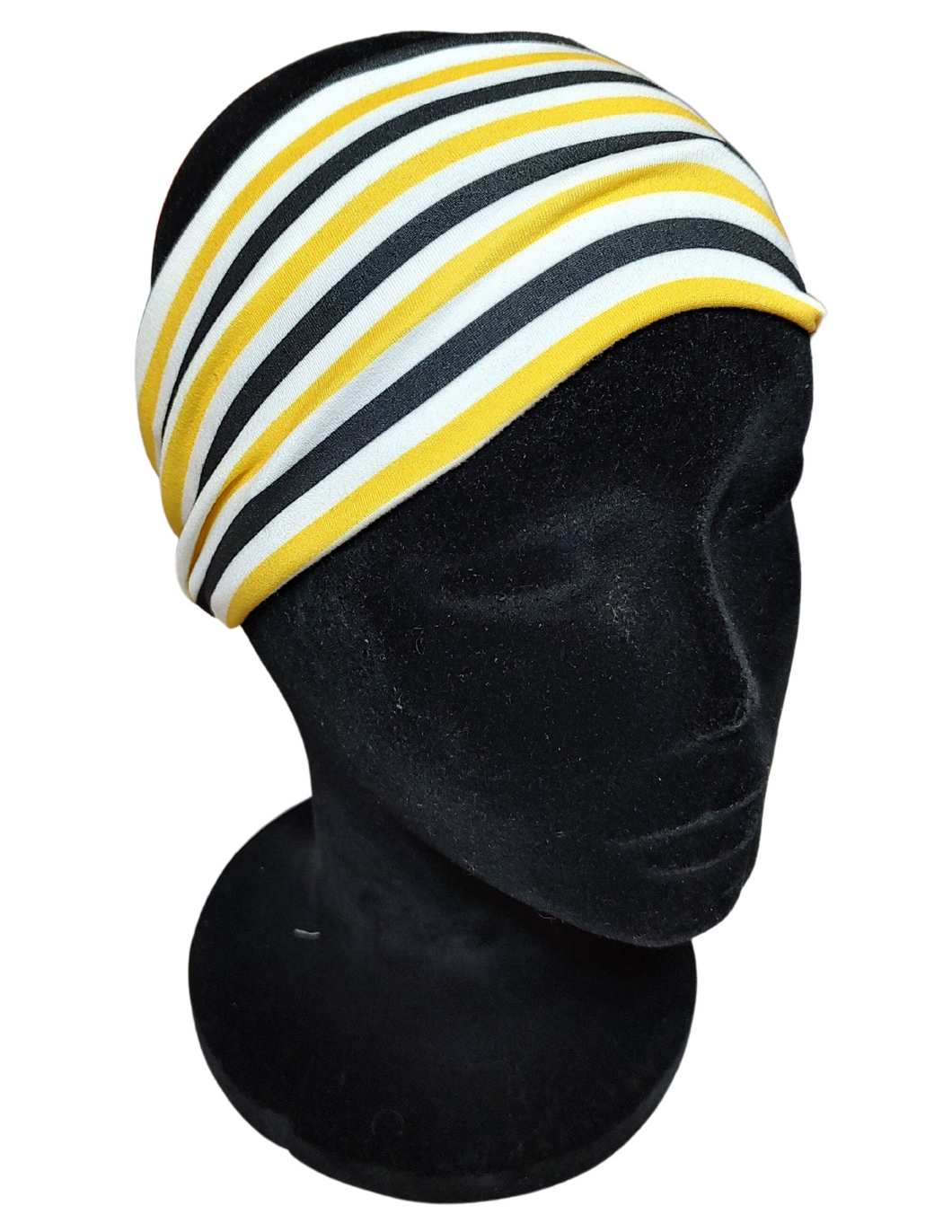 Yellow, White & Black Stripes Headband