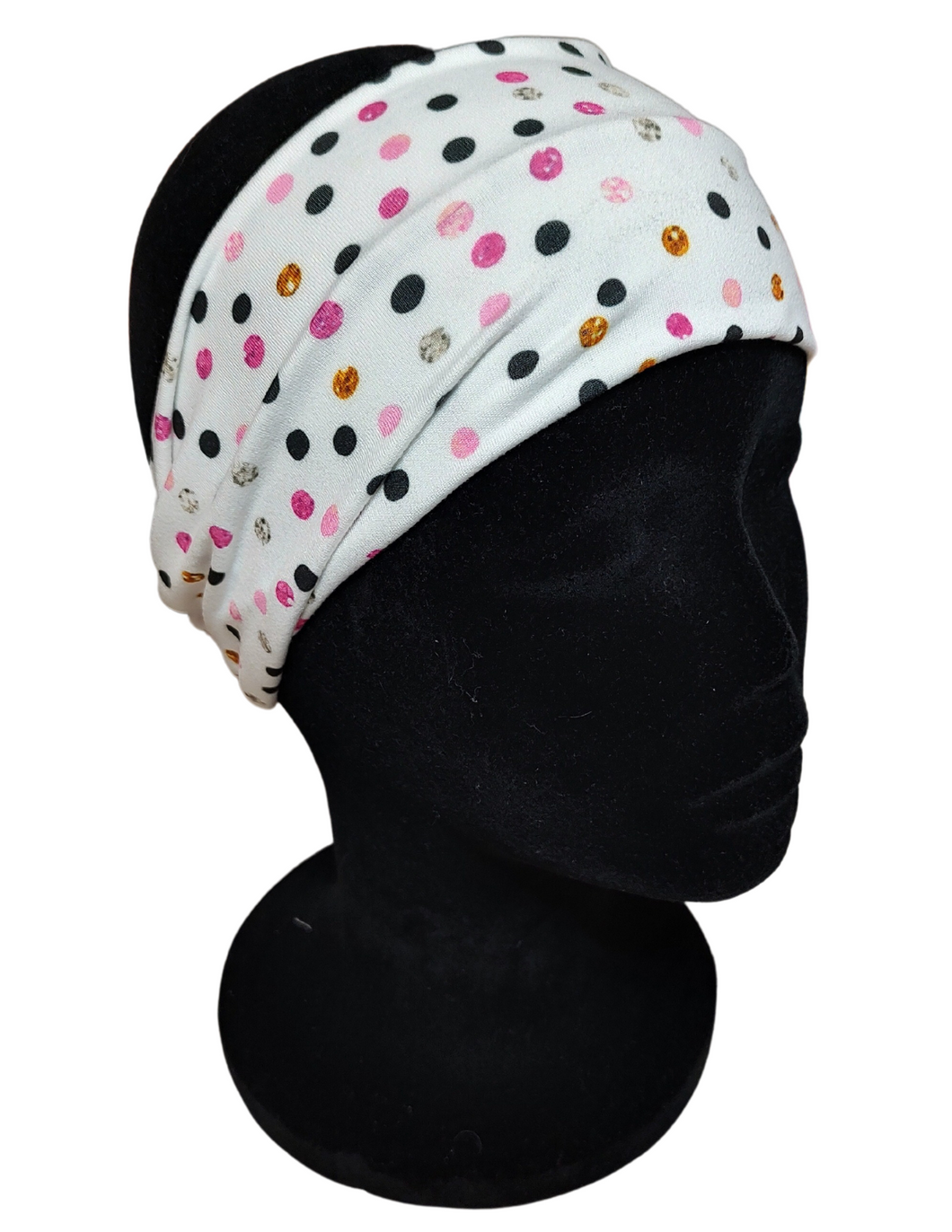 Glitter polka dot headband